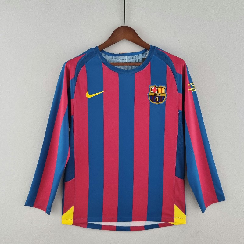 Retro barcelona 05/06 home long sleeve
