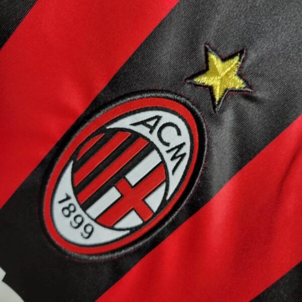 2006/2007 Retro AC Milan Home Long Sleeve Jersey - Image 7