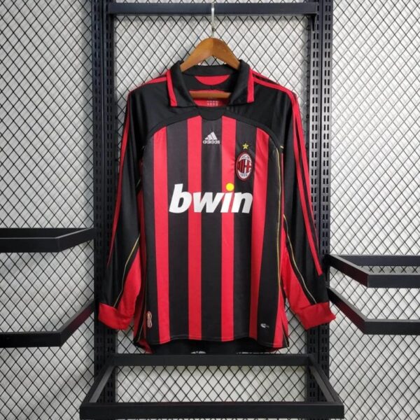 2006/2007 Retro AC Milan Home Long Sleeve Jersey