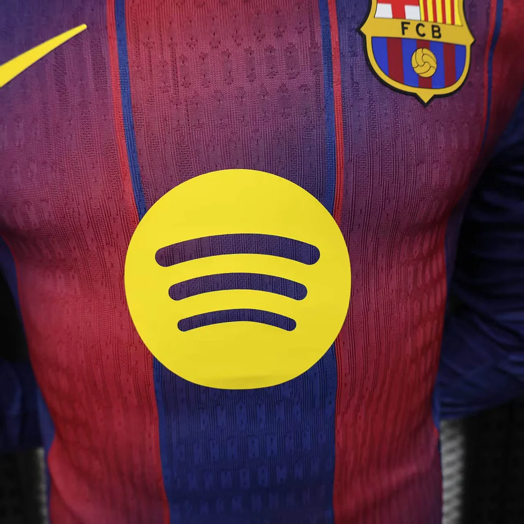 2025/26 Barcelona Home Player Version Long Sleeve Jersey - Image 5