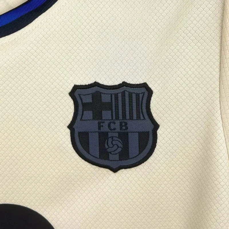 Kids 2025/26 Barcelona Away Soccer Jersey - Image 7