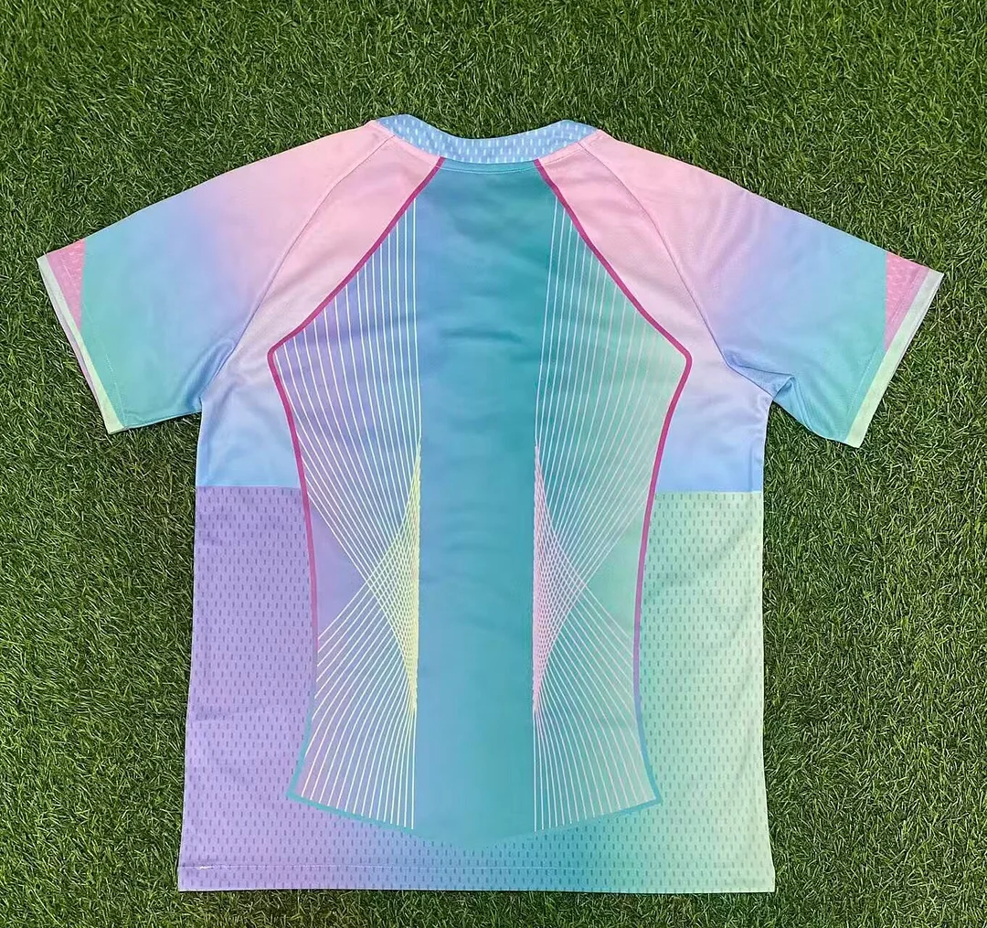 25/26 Barcelona Concept Pink Blue Gradient Soccer Jersey - Image 2